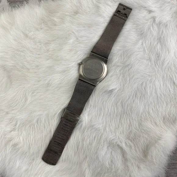 Skagen Denmark Titanium Blue Face Stainless Steal Watch Water Resistant - Picture 3 of 5